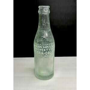 Straight Sided Coca Cola Soda Water Glass Bottle - Hinesville, GA . Very Rare!!